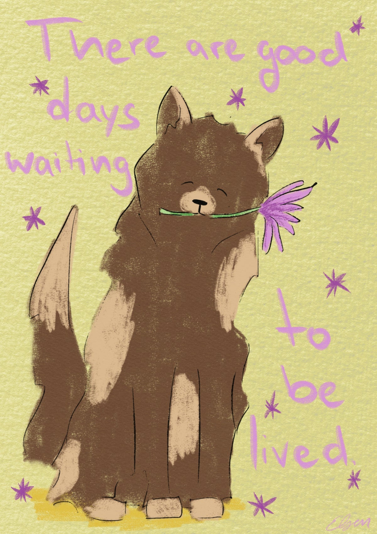 cutesy dog poster